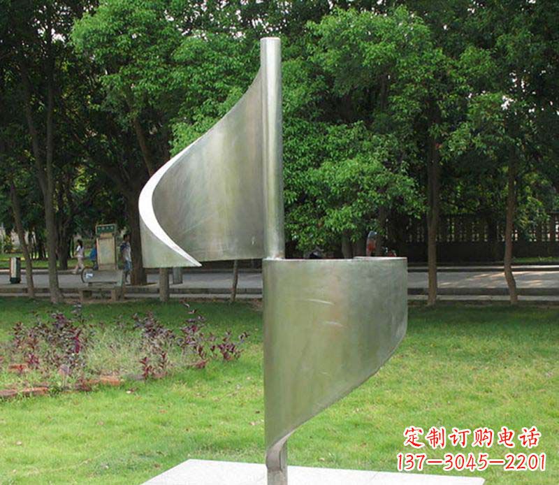 泰州精美不锈钢风车雕塑