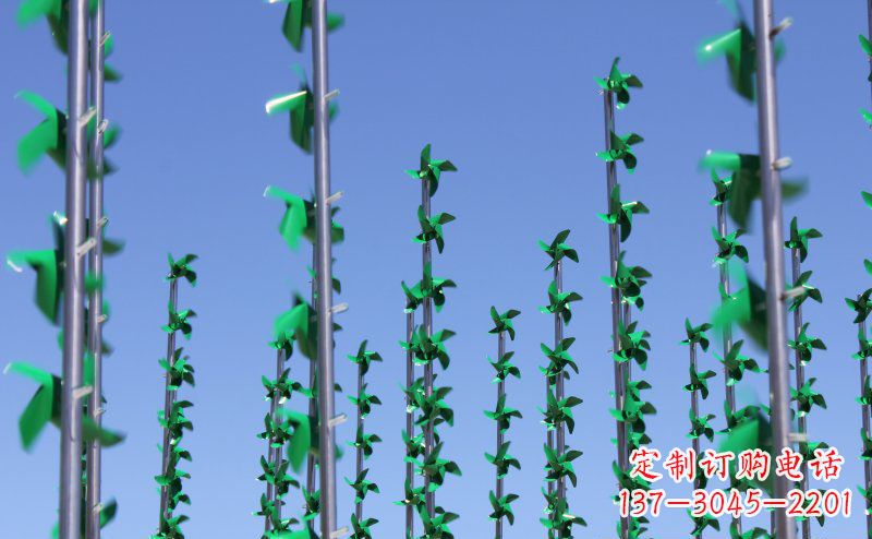 泰州不锈钢风车雕塑灵动而又精致