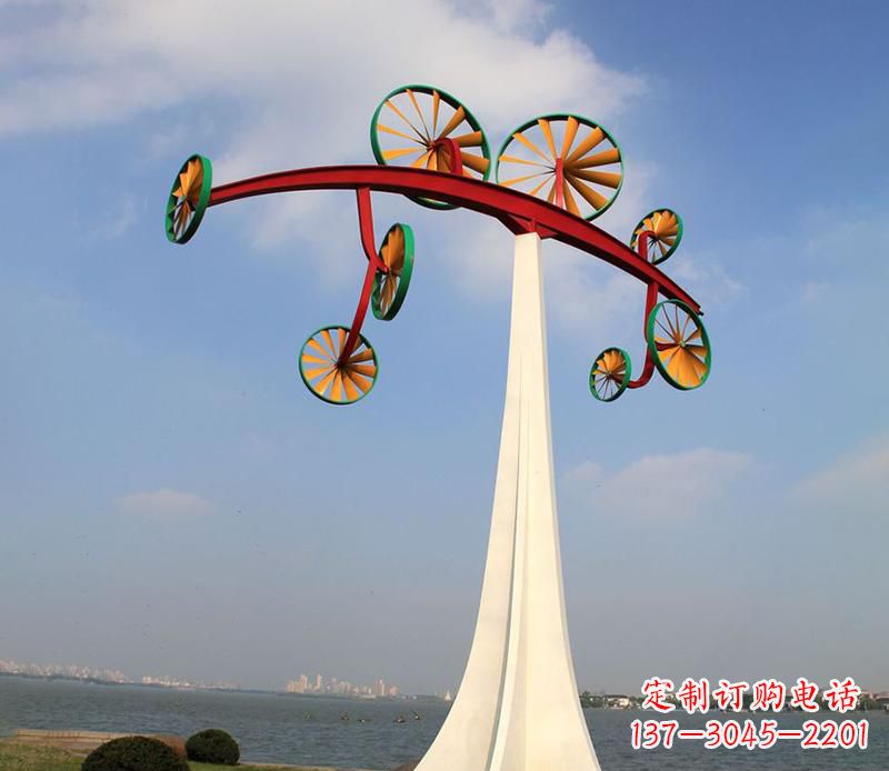 泰州不锈钢风车雕塑艺术美学的完美结合