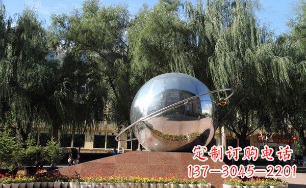 泰州不锈钢地球雕塑——缅怀美好家园