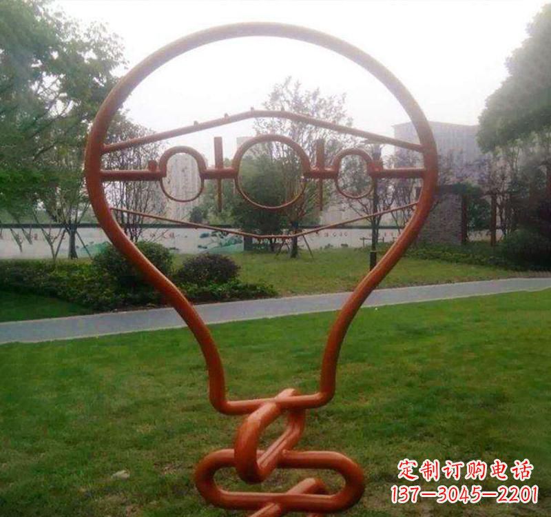 泰州不锈钢灯泡雕塑点亮城市之美