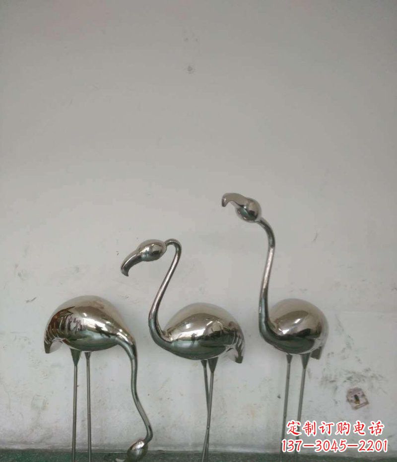 泰州不锈钢火烈鸟雕塑精美的艺术之作