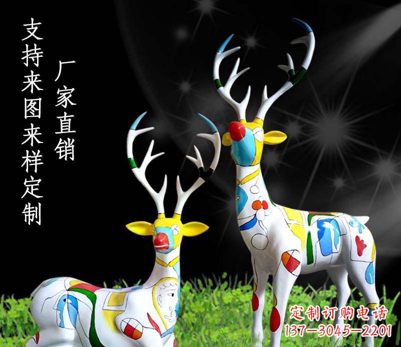 泰州不锈钢动物雕塑——小鹿
