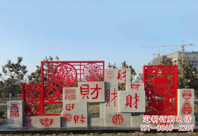 泰州不锈钢福禄寿雕塑象征着美好生活