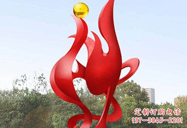 泰州不锈钢凤凰雕塑——象征着古代神兽的传奇