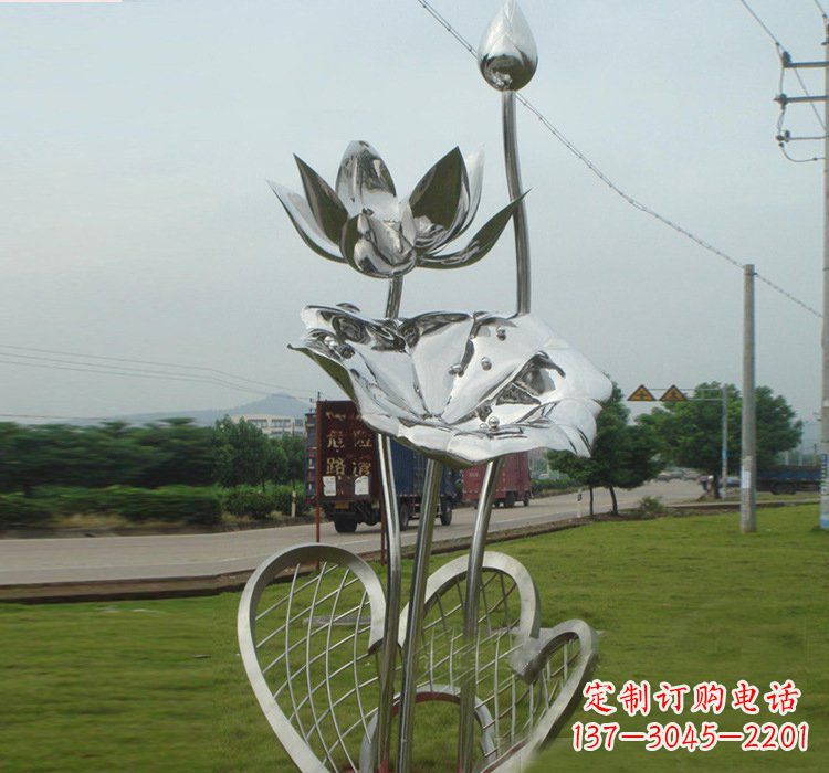 泰州不锈钢荷叶雕塑——精美优雅的艺术品