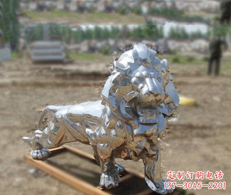 泰州不锈钢雕刻的狮子