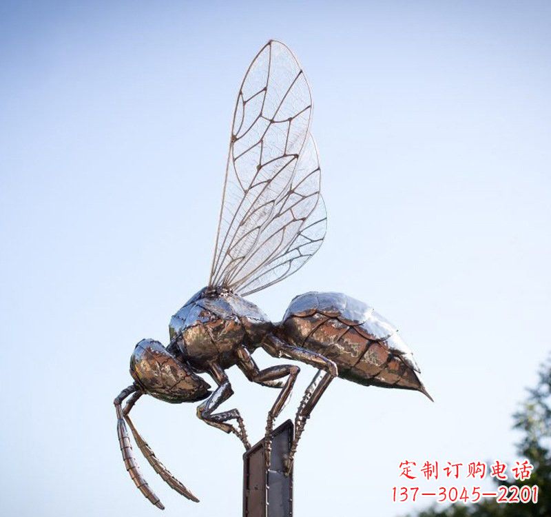泰州不锈钢公园蜜蜂雕塑精彩纷呈的自然之美