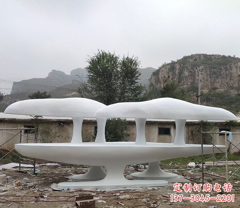 泰州不锈钢蘑菇雕塑美丽的景观装置
