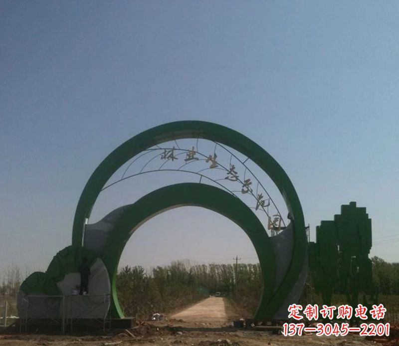 泰州不锈钢拱门雕塑给家园增添艺术气息