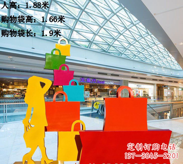 泰州不锈钢购物袋雕塑艺术品的独特之处