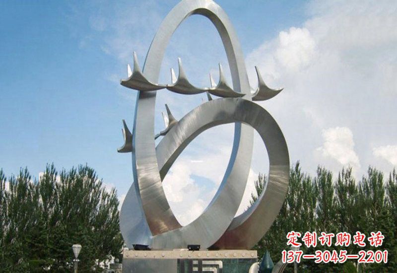 泰州不锈钢天鹅雕塑