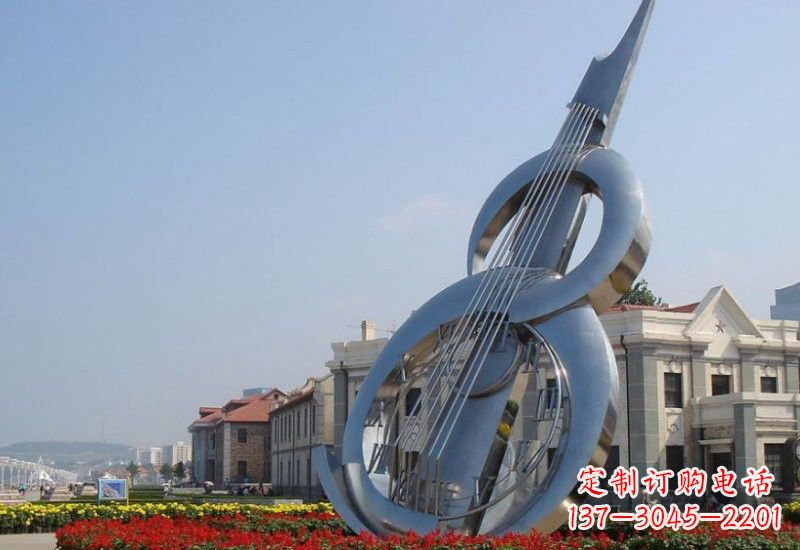 泰州不锈钢大提琴雕塑