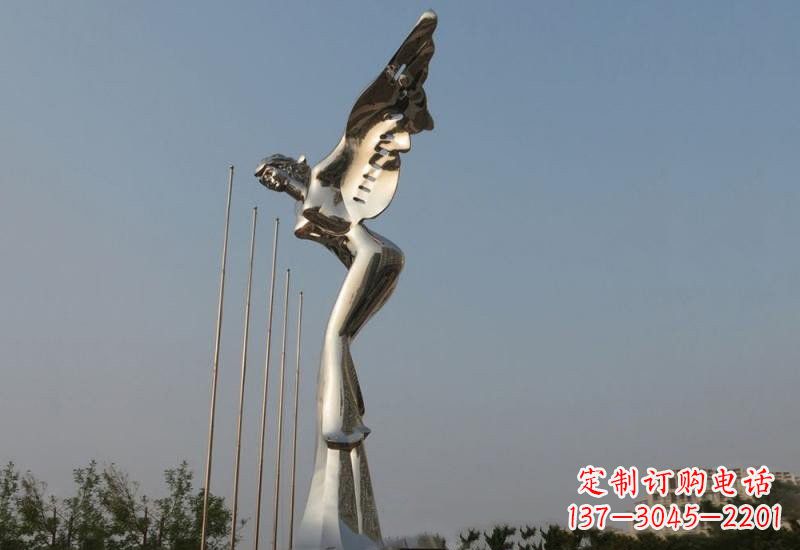 泰州不锈钢天使雕塑精美而优雅