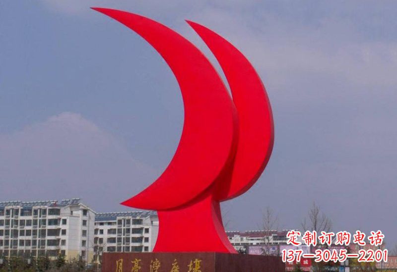 泰州精美的不锈钢月亮雕塑