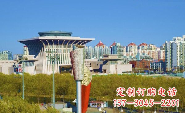 泰州不锈钢广场大型火炬雕塑