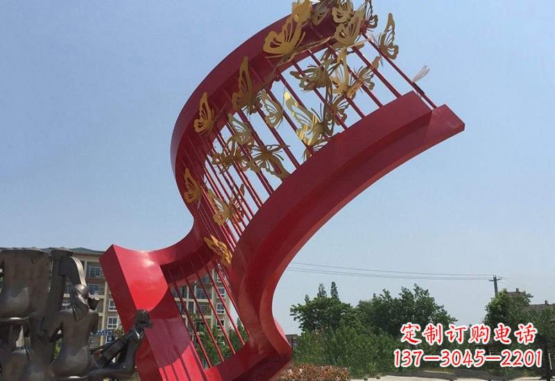 泰州不锈钢蝴蝶灵动的艺术雕塑