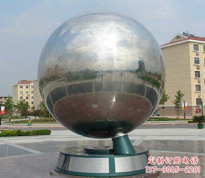 泰州不锈钢地球仪雕塑精美绝伦