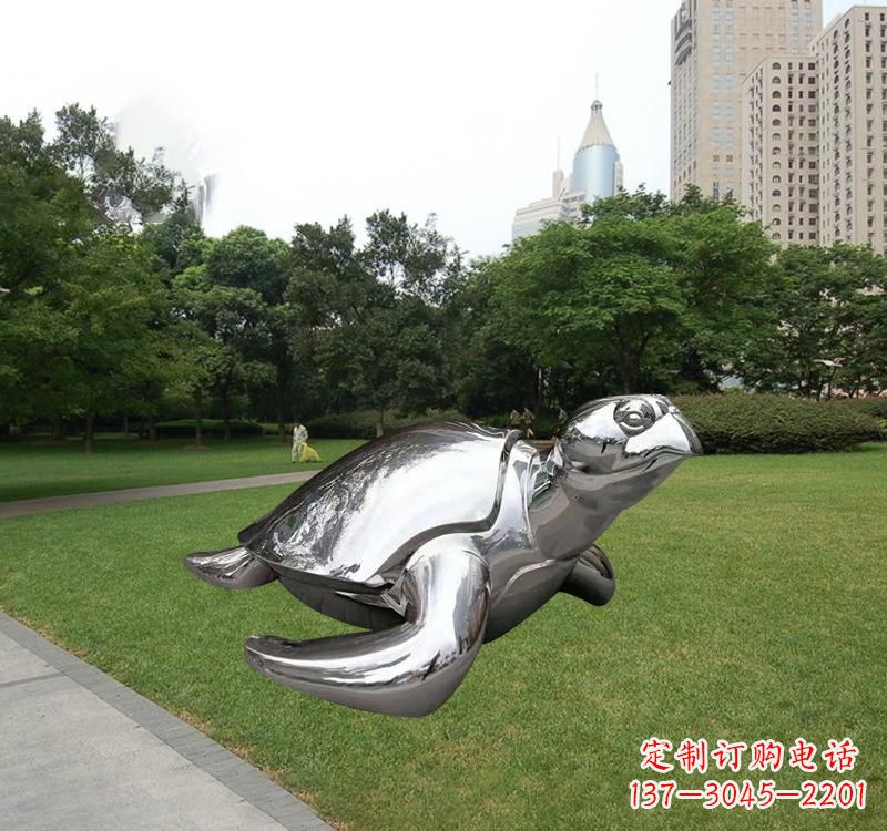 泰州不锈钢海龟雕塑传承海洋文化的象征
