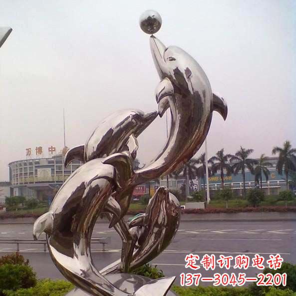 泰州不锈钢海豚雕塑艺术之美