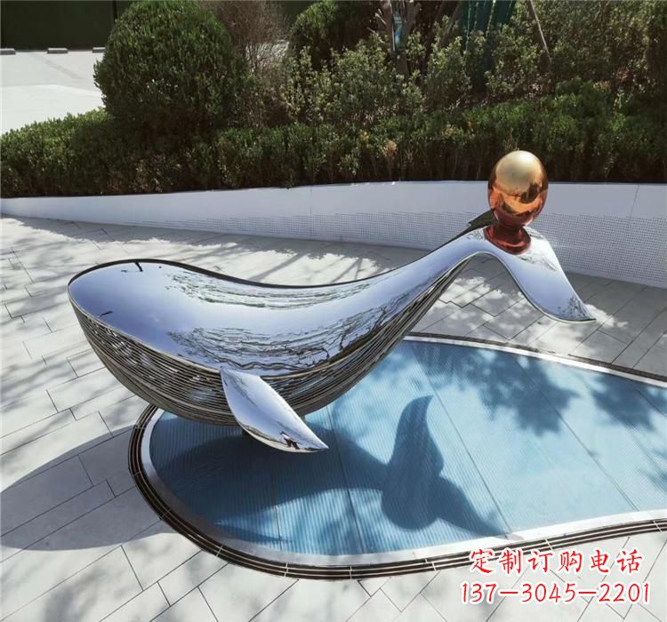 泰州不锈钢海豚精美的雕塑作品