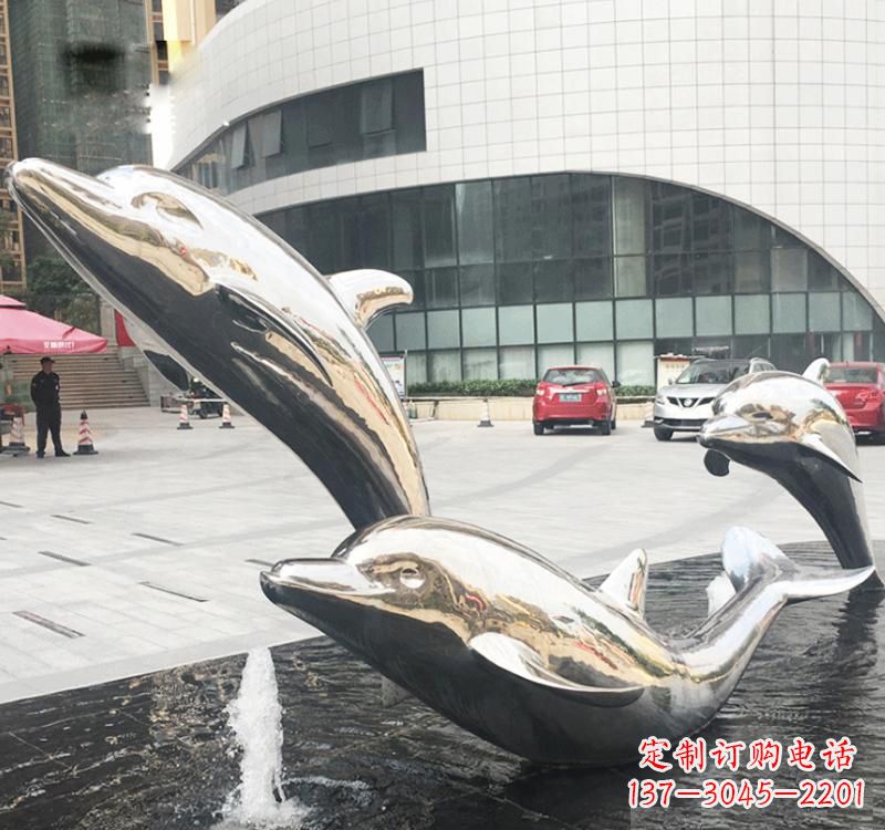 泰州不锈钢海豚雕塑艺术与美的结合