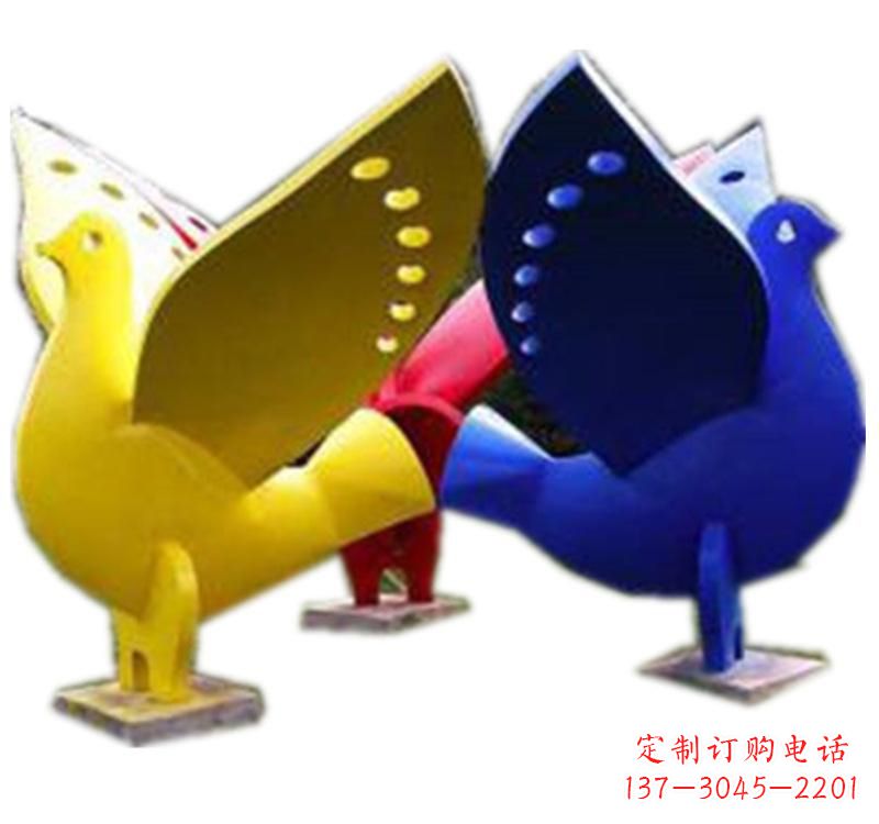 泰州不锈钢制作的和平鸽雕塑