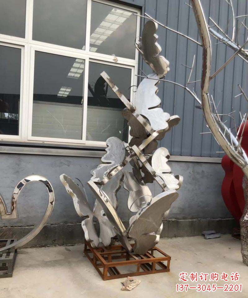 泰州蝴蝶之舞不锈钢雕塑精美绝伦
