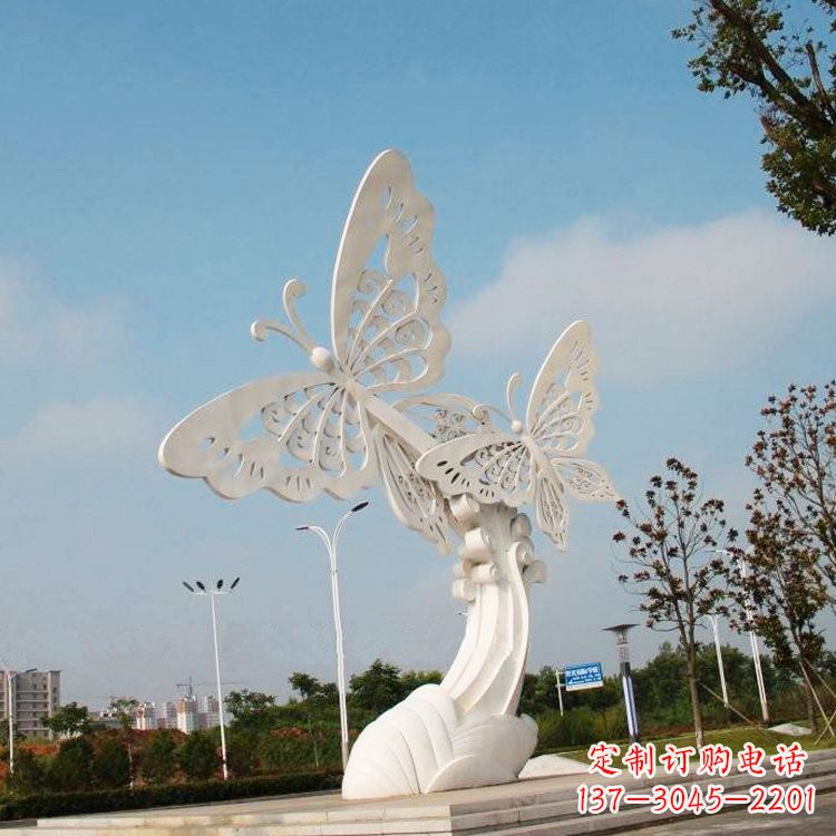泰州不锈钢蝴蝶雕塑——美丽传递自然之美