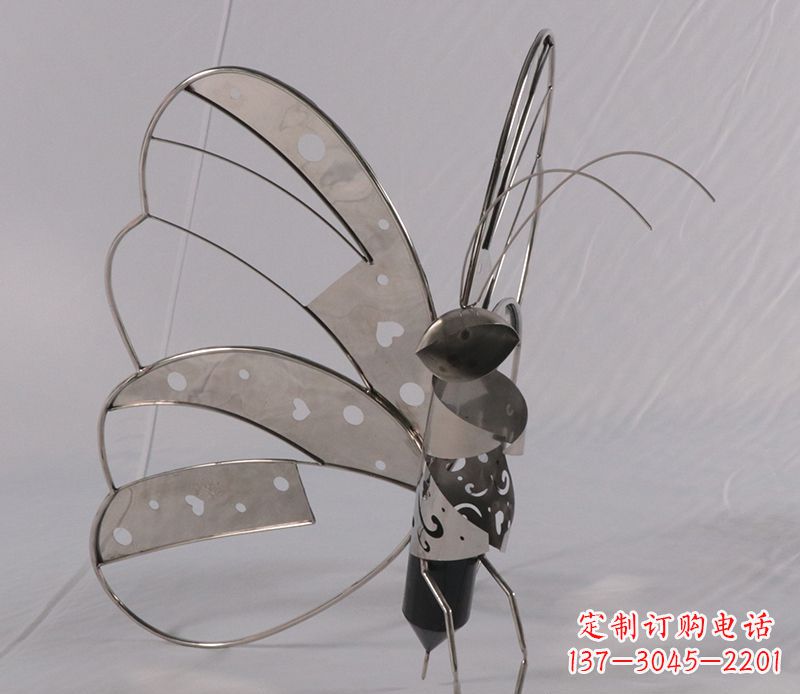泰州不锈钢蝴蝶雕塑精美的艺术品
