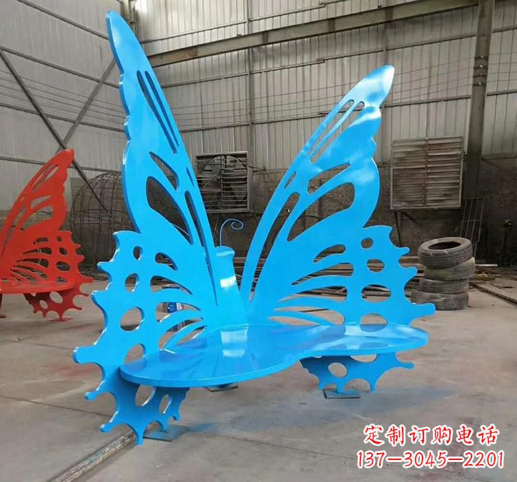 泰州不锈钢蝴蝶座椅雕塑艺术精品