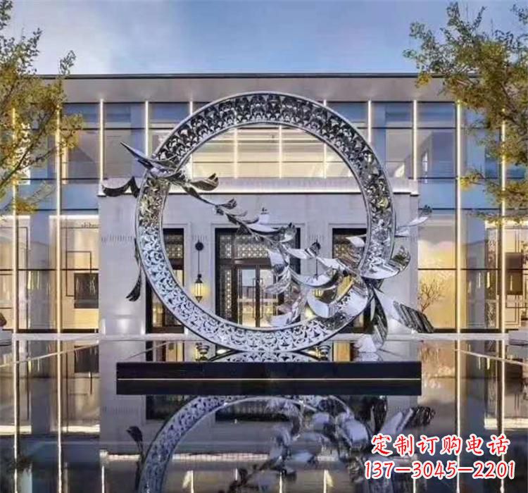 泰州不锈钢户外大雁雕塑