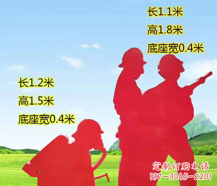 泰州表彰消防英雄——不锈钢消防员人物雕塑