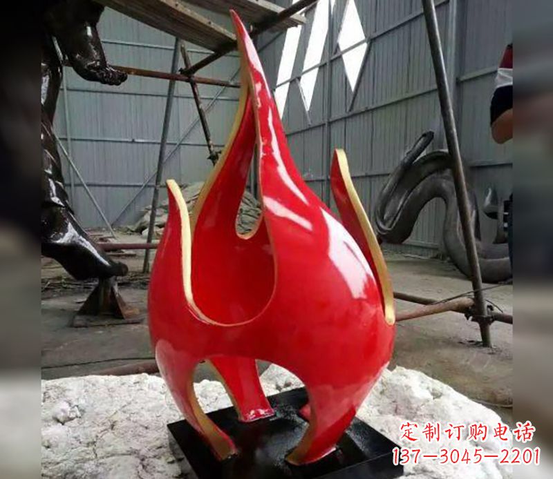 泰州不锈钢火龙果雕塑传承传统文化的艺术品