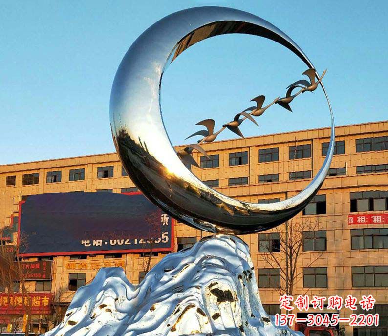 泰州雁雕塑不锈钢的艺术精灵