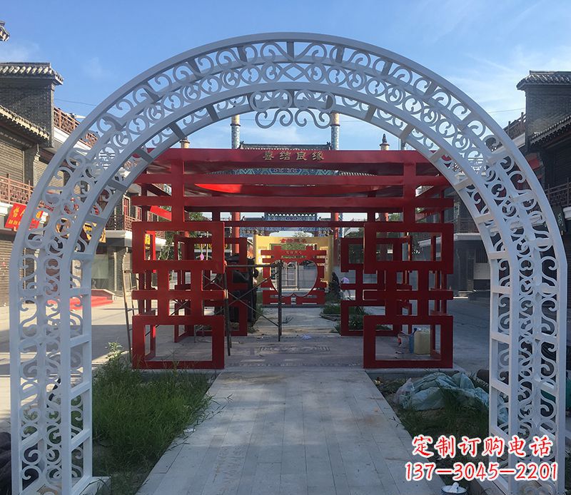 泰州不锈钢拱门雕塑——精美绝伦