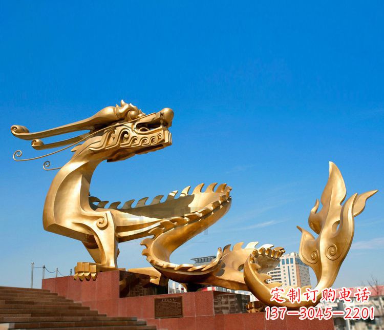 泰州不锈钢金龙——雕塑之美
