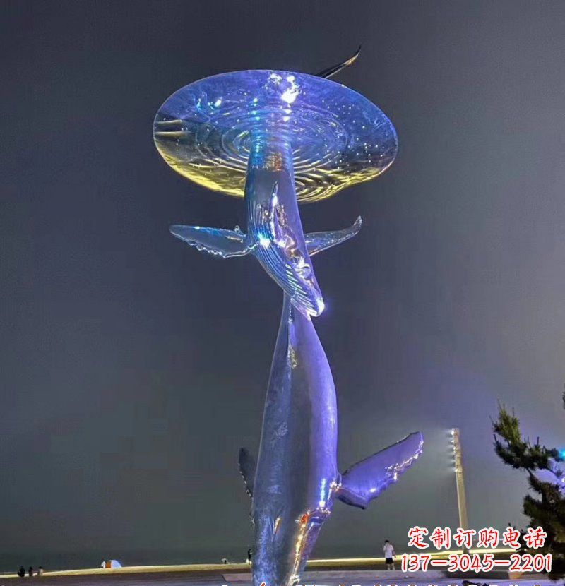 泰州不锈钢鲸鱼雕塑——传承着海洋的精灵魅力