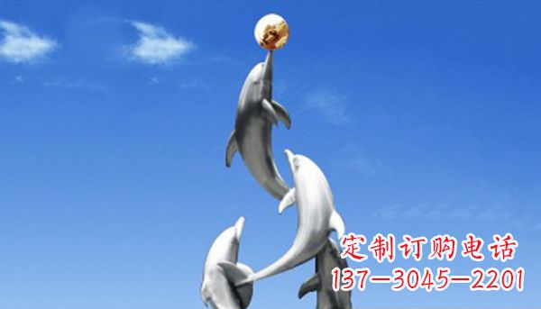 泰州不锈钢海豚雕塑——精美的海洋艺术