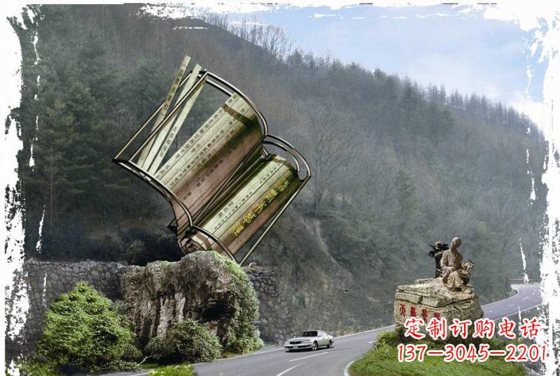 泰州神农本草经竹简雕塑——传承中华文化精髓