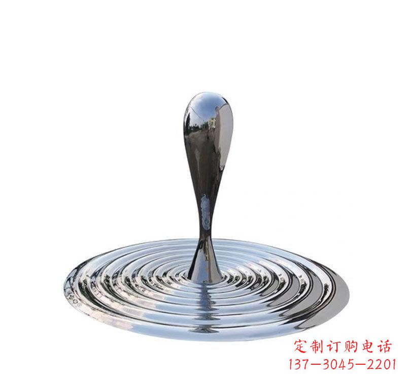 泰州不锈钢景区水滴雕塑精美绝伦