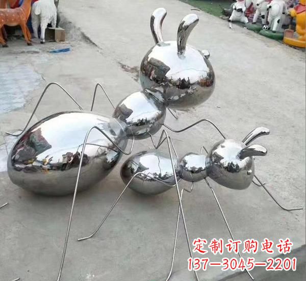 泰州不锈钢镜面蚂蚁雕塑