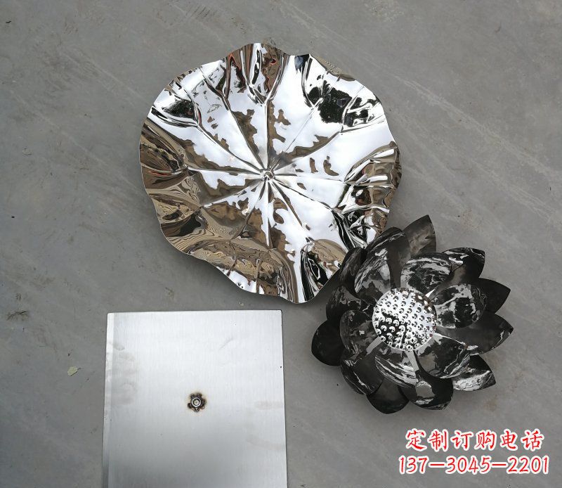 泰州不锈钢荷叶公园景观雕塑