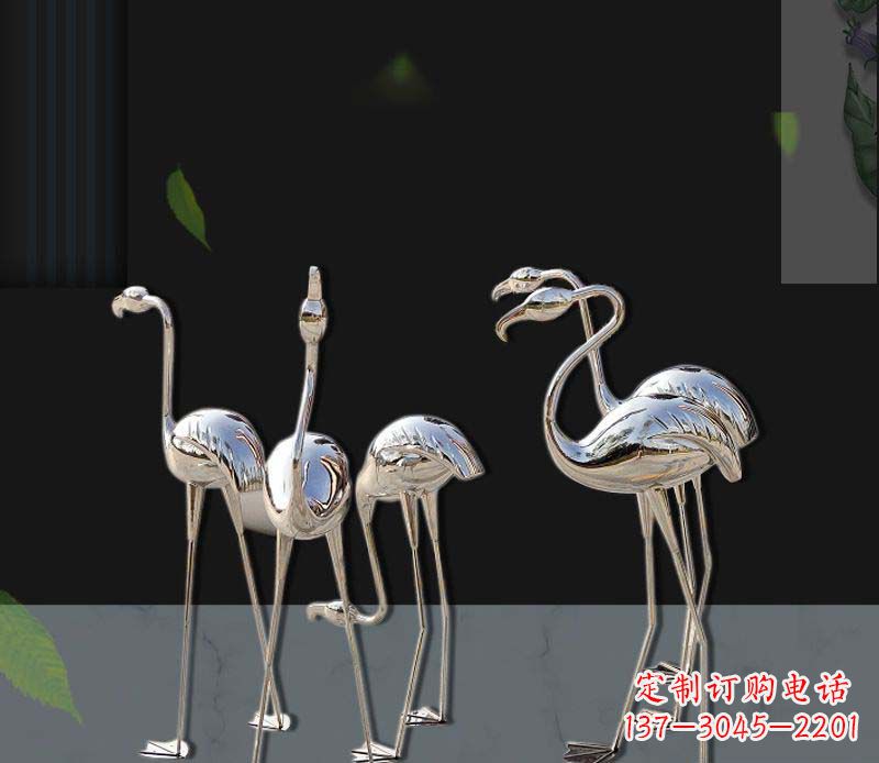 泰州非凡之美不锈钢火烈鸟雕塑