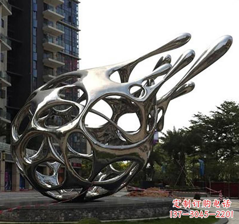 泰州不锈钢镜面火龙果雕塑精致的艺术瑰宝
