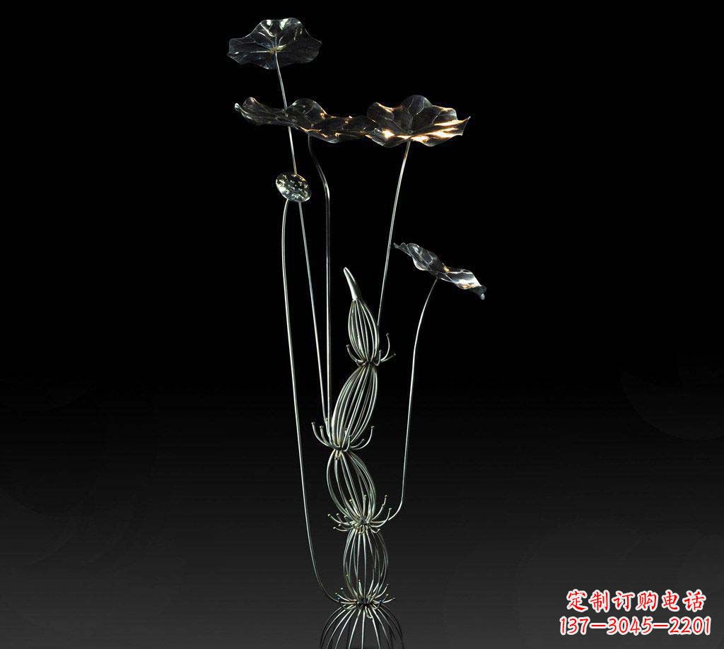 泰州不锈钢荷叶雕塑精致优雅的艺术宝藏