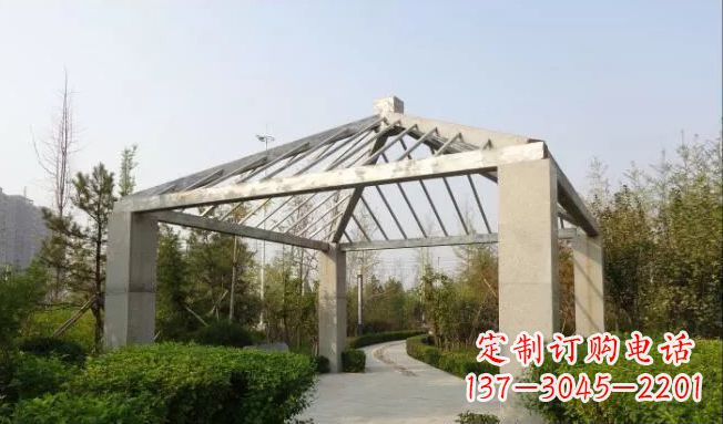 泰州不锈钢凉亭雕塑点缀公园景观