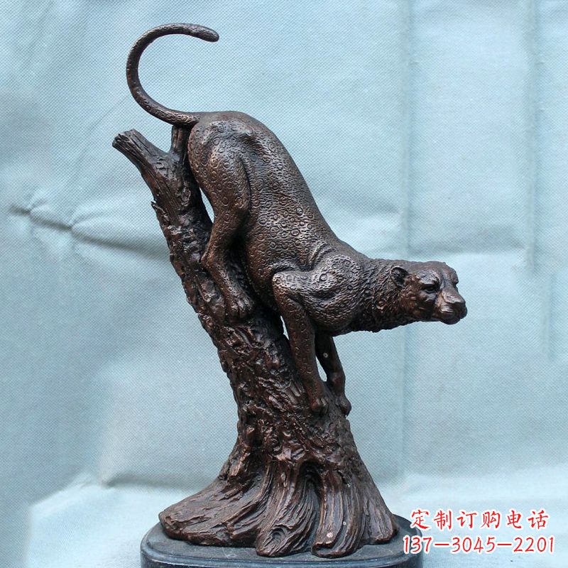 泰州不锈钢猎豹雕塑经典之美