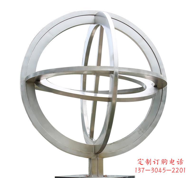 泰州不锈钢镂空地球仪雕塑——展示地球的美丽与神奇