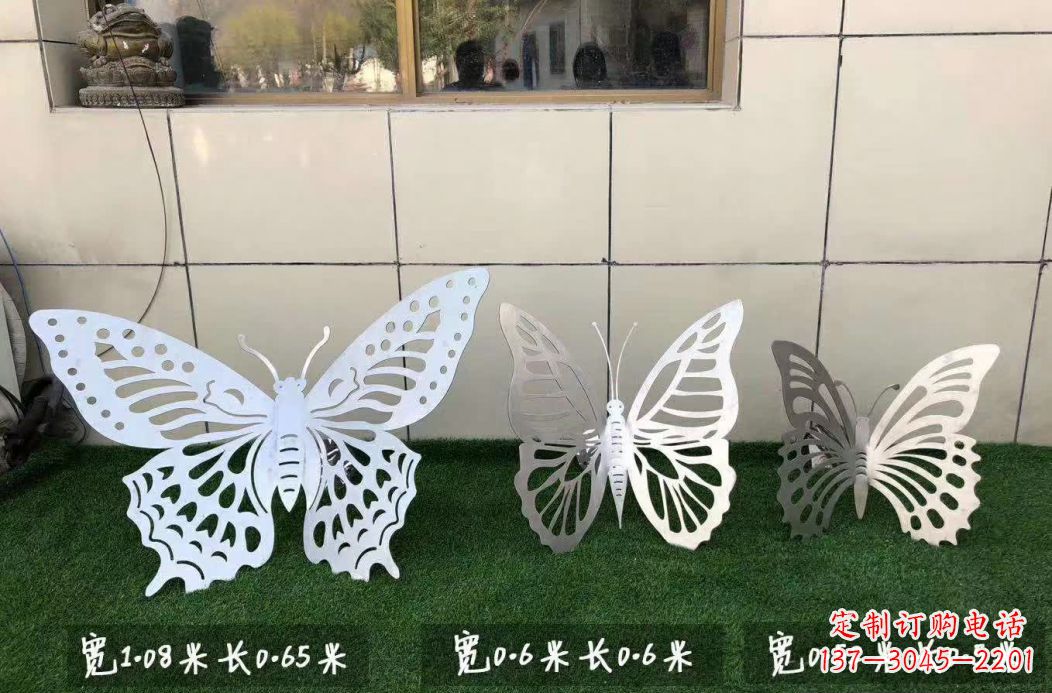 泰州不锈钢镂空蝴蝶公园雕塑——精美绝伦